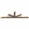 Ekena Millwork Saratoga Smooth Timber Gable Bracket, Douglas Fir, 72"W x 21"H x 3 1/2"D x 3 1/2"F, 7/12 Pitch GBW072X21X0404SAR00SDF - alternate 2